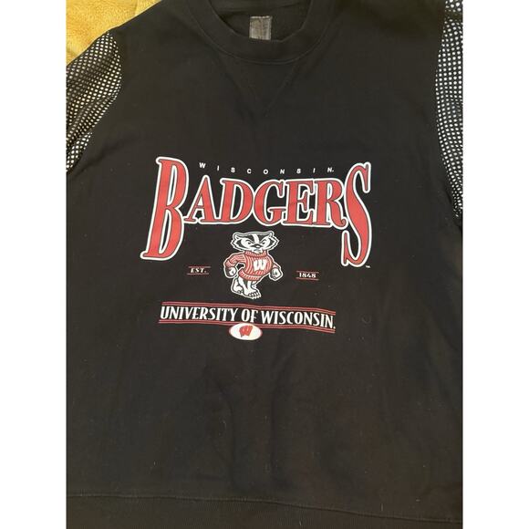 Women’s Game day Victory Black Wisconsin Badgers Rhinestone Sweatshirt Medium - Picture 6 of 16